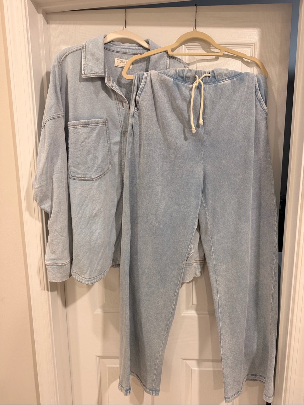 Z Supply Light Wash Denim Set
